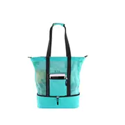 Handheld Lunch Bag Cooler Picnic Bag Mesh Beach Tote Bag Food Drink Storage Large-capacity Outdoor Activities Spring Tour Picnic