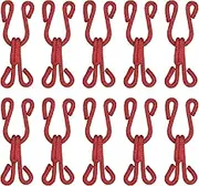 uxcell Sewing Hooks and Eye, 24pcs - Polyester Covered Sewing Hooks and Eyes Closure for Clothing, Bra, Skirt, Sewing DIY Craft(Wine Red, 37mm Length)