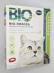 PESS Organic tick and flea Collar for Cats with Natural Geranium and Cedar Oils, 35 cm