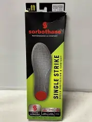 Sorbothane Single Strike Shock Protection and Comfort Insoles UK 8-9