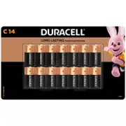 Duracell C Alkaline Batteries 14 Pack