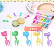 Kids Animal Mini Food Fruit Picks Forks School Lunch Box Accessory Decor Tool AU
