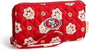 Vera Bradley Women's Cotton NFL Front Zip Wristlet (Multiple Teams Available)