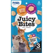 Inaba Juicy Bites Cat Treats Crab & Scallop Flavour