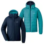 【【蘋果戶外】】MONT-BELL 1101567 TB/DN 深藍/湖水綠 女 雙面穿化纖外套 日本 THERMALAND PARKA 超輕 防潑水 可機洗 羽絨外套替代品