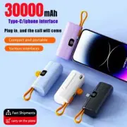 30000mAh Mini Pocket Power Bank Fast Charging Power Bank For Iphone Xiaomi New