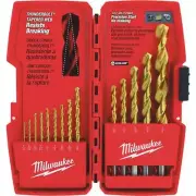 (6)- Milwaukee Thunderbolt Best High-Performance 14-Piece Titanium Drill Bit Set