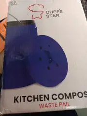 Chef's Star Countertop Compost Bin for Kitchen, Indoor Compost Bin for Kitchen