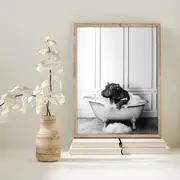 [Namly Design] Poster – Hippo's Hideaway: A Bubble Bath Retreat