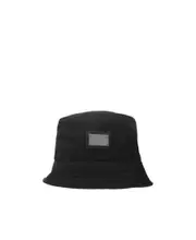 Dolce Gabbana Logo Plaque Slip-On Bucket Hat 58,59 Black