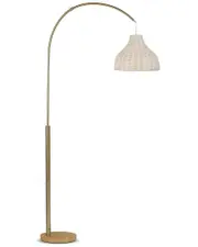 BRIGHTECH Lark Brass LED Floor Lamp
