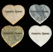 CANASTA QUEEN Stone coaster set 4