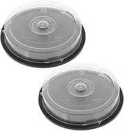Dvd Storage Case Cd Holder Empty Bucket for 10 Discs Portable Disc Storage