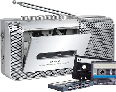 Portable Cassette Player and Recorder, Tape Player/Recorder with AM/FM,Loud B...