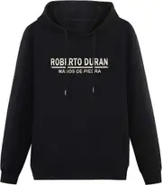 Roberto Duran Manos DE Piedra Boxing Legend Hoodies Long Sleeve Pullover Loose Hoody Men Sweatershir High quality smooth lines XL
