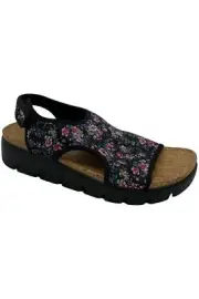 Alegria Knit Back Strap Sandals Micah Black