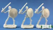 Reaper 77017 Skeletal Swordsman (3 Pack) Dark Heaven Plastic Miniatures