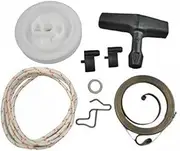 Recoil Rewind Spring Starter Pulley Handle Rope Pawl Recoil Starter Rebuild Kit for Stihl 034 036 044 MS340 MS360 MS361 Chainsaw