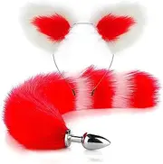 Sex Bondage BDSM Anal Sex Toys Tail Butt Plug Set with Hairpin Anal Kit Anal Butplug Tail Prostate Anal Plug BDSM Couples