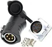 DRRI LP20 Outdoor Waterproof Aviation Bulkhead 5 Pin Power Industrial Circular Connector for Furrion Solar Charge