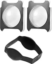 REFENG 2pcs Panoramic Camera Lens Guards Lens Protective Cover Lens Protector Compatible with Insta360 ONE R/RS Camera