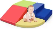 Timkos Climb and Crawl Foam Play Set 4Pcs, Baby Foam Climbing Blocks Soft Pla...