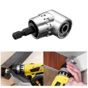 105 Degrees Right Angle Adapter Drill Bits with 1/4'' Hex Shank Driver Holder