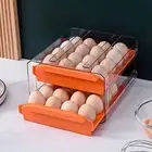 Refrigerator Egg Rack Storage Container Double-layer Stackable Box