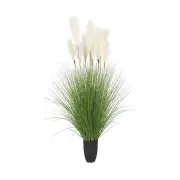 137cm Green Artificial Indoor Potted Bulrush Grass Tree Fake Plant Simulation Decorative