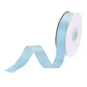 3/4 inch 25 Yards Satin Ribbon Double Face Fabric Grosgrain Ribbon Light Blue