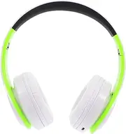KONTONTY Wireless Headset with Noise Cancellation Adjustable Foldable Over Ear Headphones for Office Use Hours Talk Slot Comfortable Protein Earmuffs