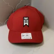 Nike Tiger Woods Red Black Legacy91 ADV Flex Hat Size Large/X-Large DH1344-687
