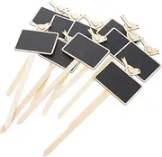 SUPVOX 10pcs Chalkboard Plant Labels Durable Garden Name Stakes for Flowers Herbs Vegetables Reusable Markers for Use