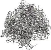 [FONDOTIN] Ball Chain Jewelry Chain Bead Chain Jewelry Tag Chains Decorative Chain Keychains Beaded Keychain The Chain Beads Tags Kits Ball Bead Metal Chain DIY Chain Decor Iron Silver