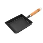 Cast Iron Japanese Tamago-yaki Skillet, Square Mini Frying Pan, Non-Stick Non...