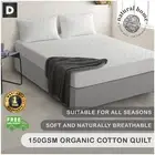 Natural Home Cotton Quilted Mattress Protector - Super King Bed