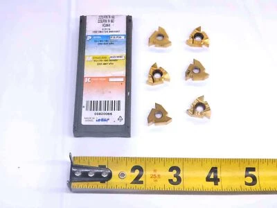 6pcs NEW ISCAR 22ERM N 60 IC250 TiN COATED CARBIDE THREADING INSERTS 5 - 7 TPI