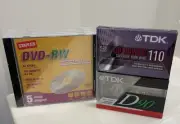 Media Lot Staples 5 Count Discs DVD-RW + TDK CD Power 10 / D 90