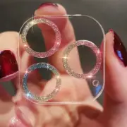 Lens Film For iPhone 16 Pro Max 15 14 12 13 11 Glitter Camera Glass Bling Cover