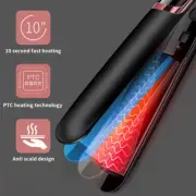 Negative Ionic Flat Iron Hair Straightener,2in1 Hair Straightener and Curler VZ