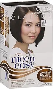 Clairol Nice'n Easy Permanant Hair Colour, 3.5 Darkest Brown, 1 count
