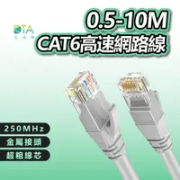 在飛比找蝦皮購物優惠-Cat.6網路線 0.5m~10m 金屬接頭 高速寬頻網路線