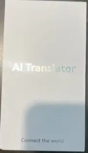 Real Time AI Translator 106 Languages Camera Text Translation Device Black