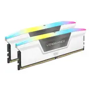 Corsair Vengeance RGB 32GB (2x16) DDR5-6400 Memory - White [CMH32GX5M2B6400C36W]