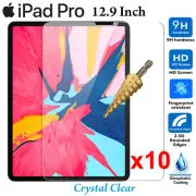 x10 Full Tempered Glass for Apple iPad PRO 12.9 inch screen protector 2018 2019