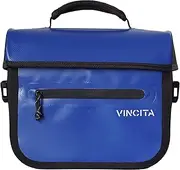 [Vincita] X-Cooper Water Resistant Front Bag - 5 L Bike Bag for Brompton Folding Bicycle with Rear-Opening Magnetic Closure, Spacious Interior, Top Handle and Light Colour Lining