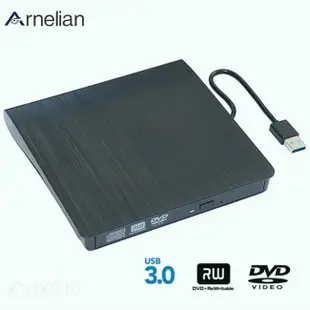 Arnelian Usb 3.0高速移動外置DL DVD-RW Cd刻錄機超薄便攜光驅