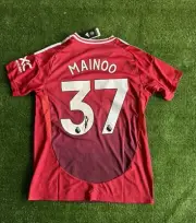 Kobbie Mainoo Signed Manchester United 2024/2025 Home Shirt