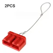 Red Black Dust Cap for Anderson Plug Connector 50A Battery Caravan 2 Piece Set