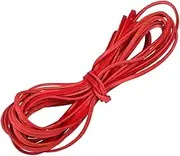 IWOWHERO 5 Cowhide Leather Cords for DIY Jewelry Making Durable Flat Lanyard Ropes for Bracelets and Necklaces Craft Supplies Red for